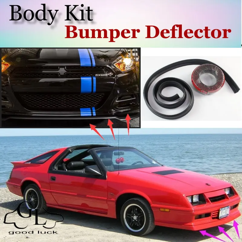 Дефлектор губ бампера для Dodge Daytona юбка переднего спойлера вентиляторов TopGear