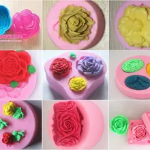 Роза серия силиконовая, украшение выпечки Плесень коллекция ручной работы мыло формы для выпечки