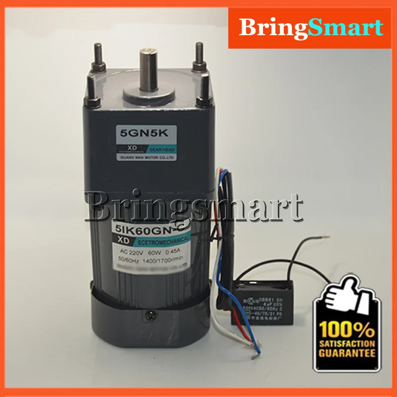 5IK60GN C AC 220V 60W Single Phase Motor AC Constant Speed Motor Fixed