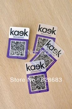 

200pcs one faced matte finishing transparent PVC business cards with QR code