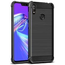 Imak Чехол из углеродного волокна для Asus Zenfone Max M2 ZB633KL мягкий чехол из термополиуретана и силикона для Asus Zenfone Max M2 ZB633KL M 2 с подушками безопасности