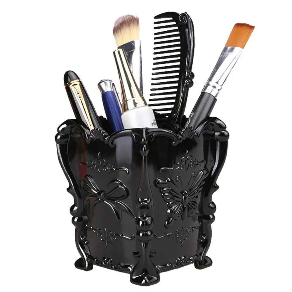 

Makeup Brush Holder Desk Stationery Container Modern Creative Make Up Brushes Organizer Desktop Desk Tidy Container #255545