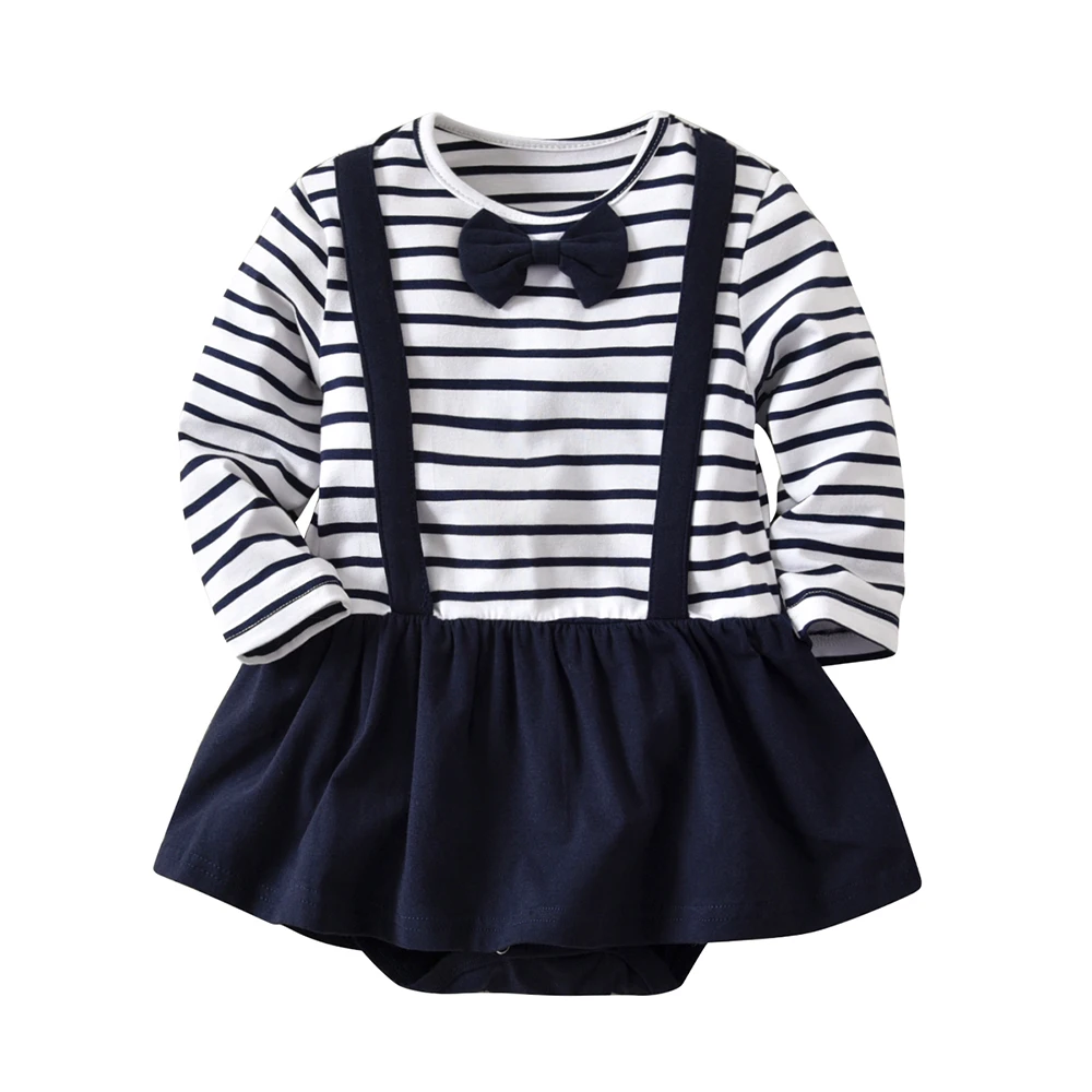 Gentleman Clothing Baby Navy Striped Climbing Suit Boy Girl Cotton Family Spring Autum Winter Baby Clothes Suit for 6-24M Baby 10