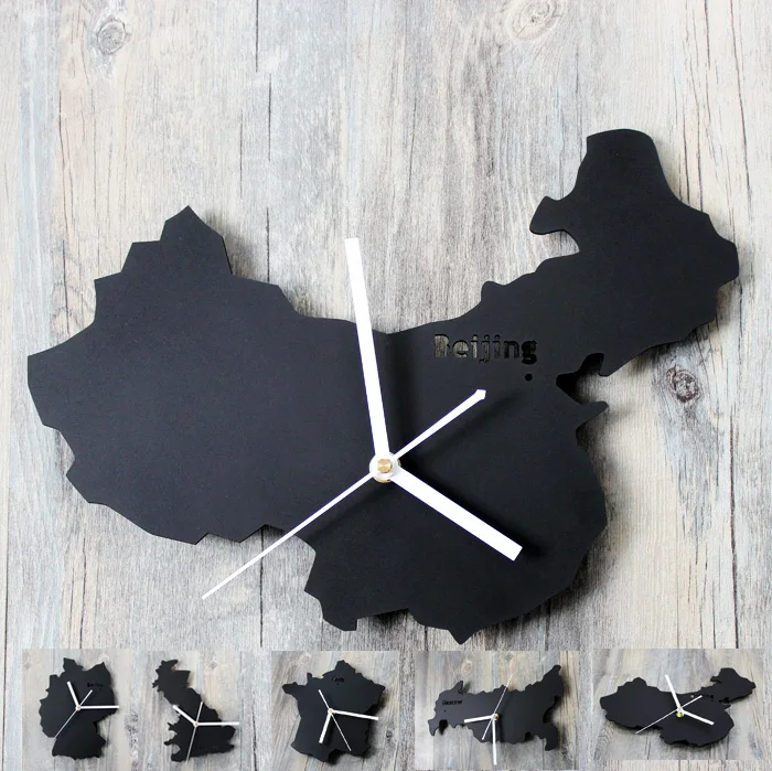 

World Map Clocks Home Decoration Wall Country Berlin Paris London Type Clocks Unique Design Map Home Gifts Quartz Clocks Watches
