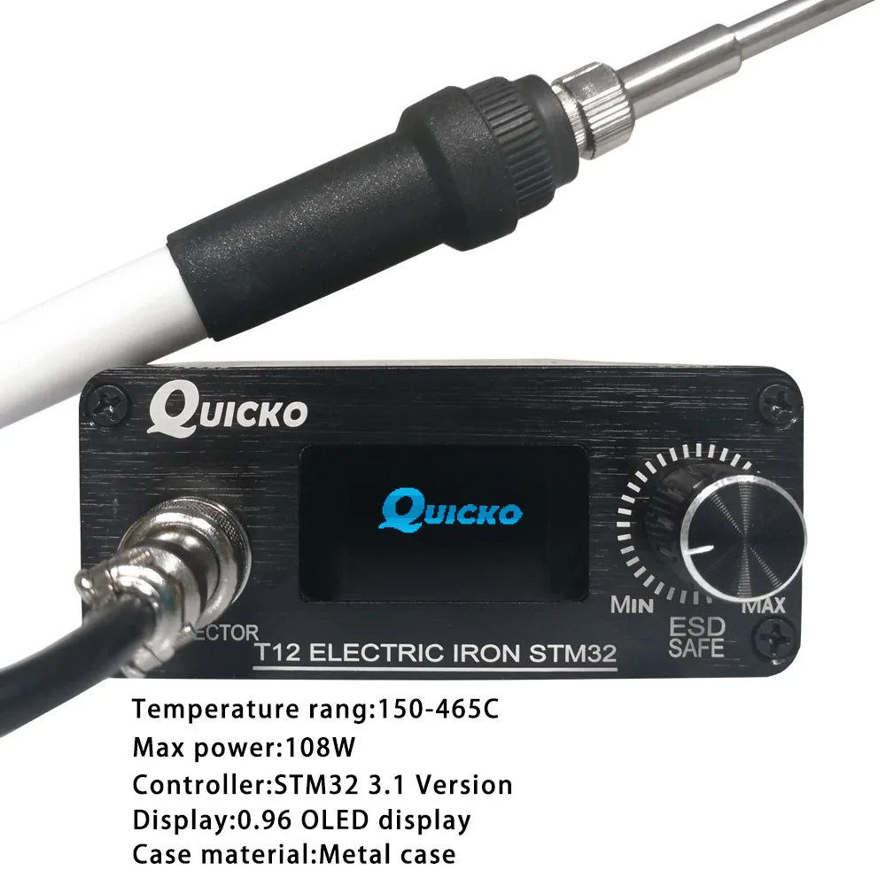 T12 Soldering station STM32 0.96inch OLED finished Electric Solder Welding Iron Tips Temperature Controller Handle Case