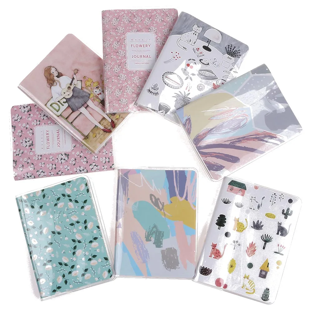 

2018 Agenda Planner Monthly Weekly Portable A6 Calendar Notebook Diary Flowerys Office Stationery supplies