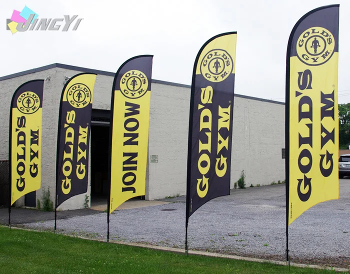 3.5M Custom Advertising Feather Flags, Logo Flag, Outdoor ...