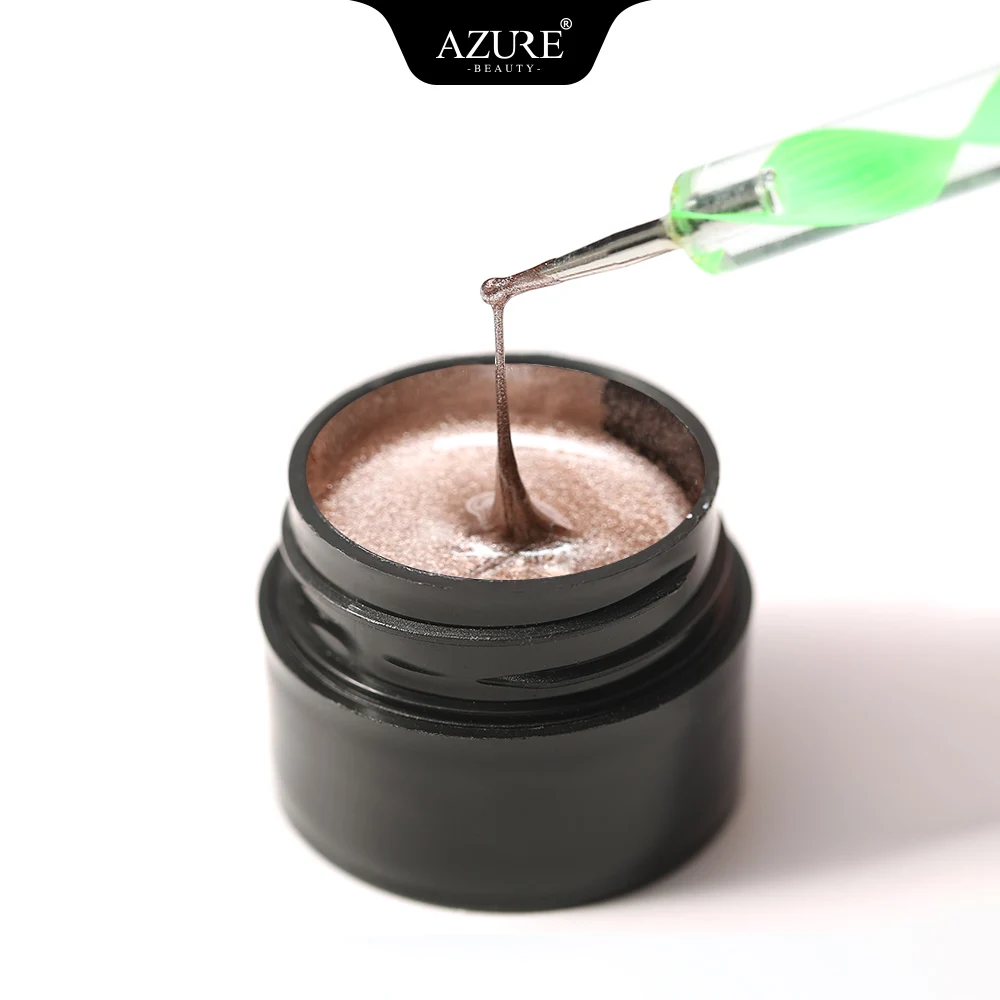 Azure Beauty металлический светодиодный Гель лак для ногтей с пауком рисования