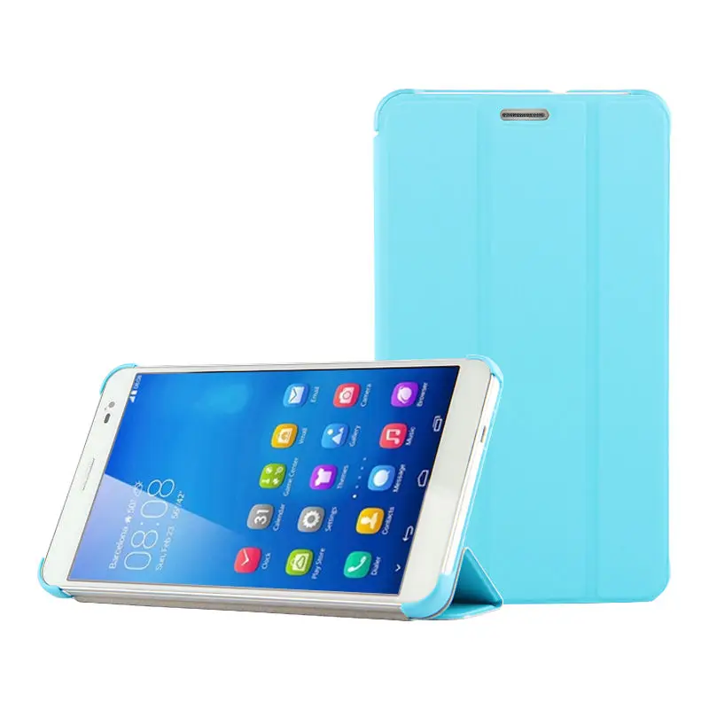 Чехол для huawei MediaPad X1 7,0 защитный PU смарт-чехол кожаный планшет для huawei Honor X1 7D-501U 7D-503L защитный чехол - Цвет: Blue