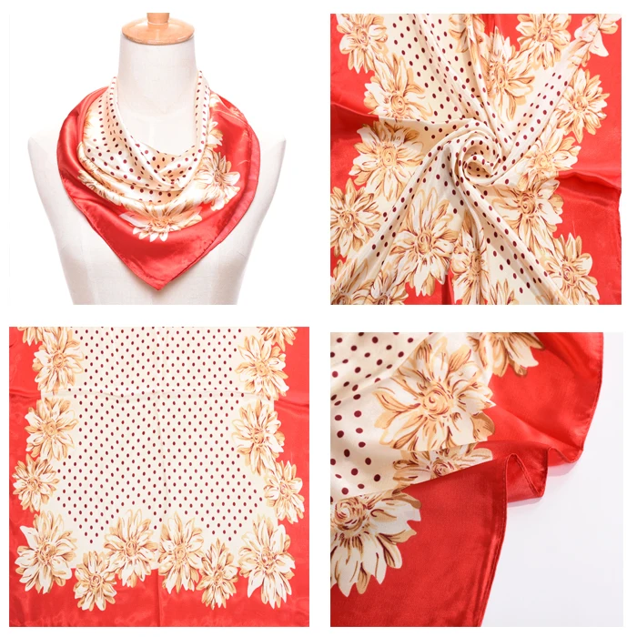 Модный Шелковый шарф для женщин, обертывание 60*60 см, квадратные шарфы для женщин, обертывание s, бандана в клетку, шифоновая шаль с принтом, хиджаб, обертывание s, палантин