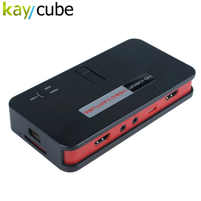 eZcap284 1080P HD Video Game Capture Card HDMI AV Ypbpr TV Video Recorder Remote Control Support