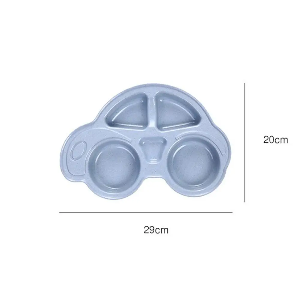 Деревянная посуда Милая мультипликационная форма автомобиля миска тарелка для детей Детское питание посуда детская посуда столовая посуда для еды тренировочная обеденная тарелка