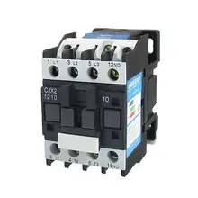 660 V 3 фазы 3 P N/O контактор переменного тока DIN рейка крепление 220 V Катушка CJX2-1210