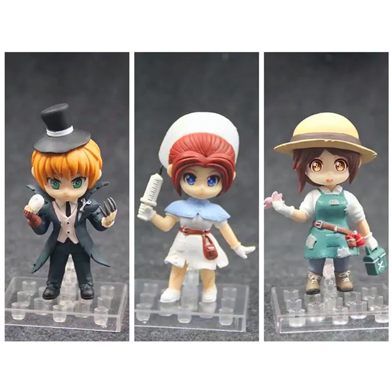 

3PCS/Set Identity V Game of hand tour Q Edition Gardener Jack Doctor PVC Action Figure Collectible Model Toy Box-Packed 10cm