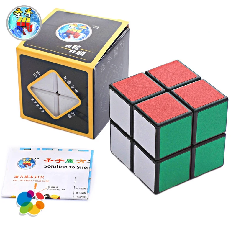 QiYi классический магический куб 2*2*2 головоломка нео куб игрушка наклейка блок головоломка скоростной куб 2х2 куб магические кубики детские игрушки для детей