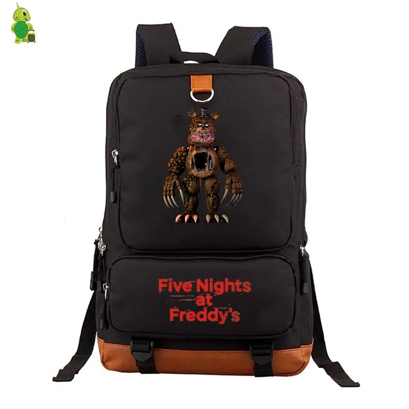 Рюкзак Five Nights At Freddy's 2 FNAF для женщин и мужчин, рюкзак для ноутбука, школьные сумки для подростков, мальчиков, девочек, парусиновые дорожные сумки