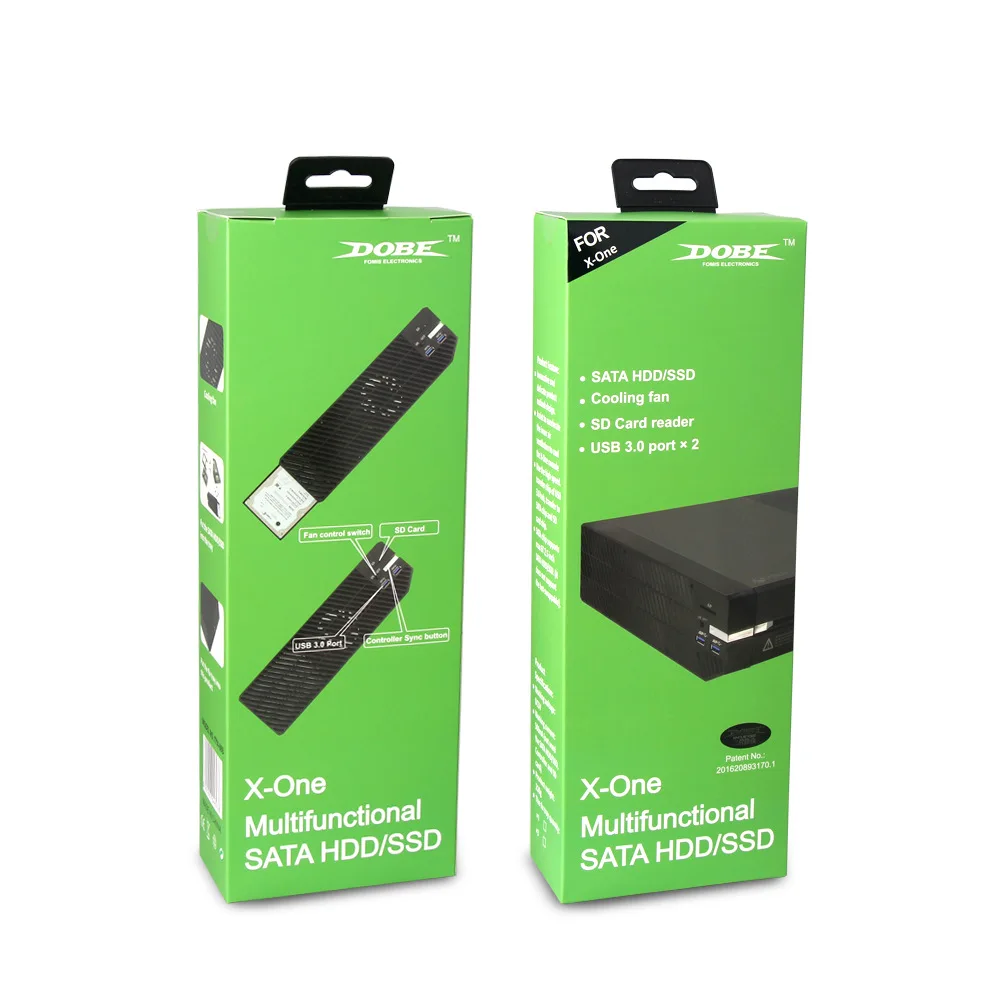  Multifunktionale Externe 25 zoll SATA HDD/SSD Gehäuse Expansion w/2 USB 3.0 HUB & Lüfter für XBOX E