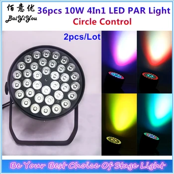 

Circle Controlled 36pcs*10W RGBW 4In1 LED DMX Indoor PAR Light For Big Show Event Club Colorful Wash Backdrop DJ Led Light