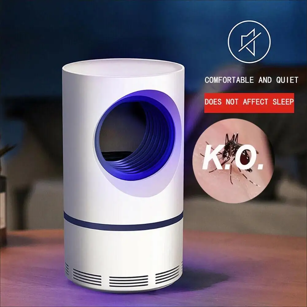 

Electronic Mosquito Killer Lamp USB Power UV Mosquito Trap Light LED Pest Catcher Trap Comfortable Mute For Bedroom Outdoor