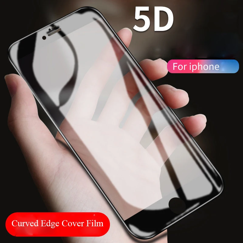 

5D Curved Full Cover Tempered Glass For iPhone X XS Max 7 8 Plus Screen Protector Glass Film for iPhone XS XR 6 6S Plus