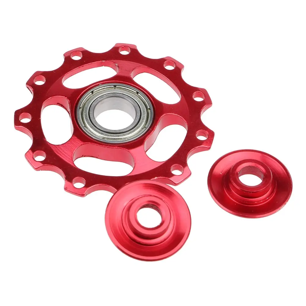 11T Aluminum Bicycle Bike Rear Derailleur Jockey Wheel Guide font b Roller b font Pulley Holes