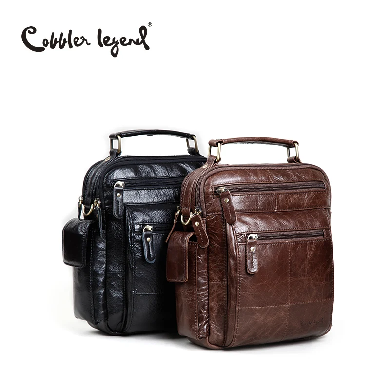 Cobbler Legend Brand Designer Men s Shoulder Bags Genuine Leather Business Bag 2016 New High Quality