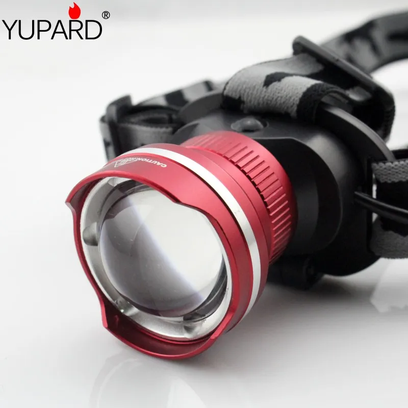 

YUPARD XML XM-L2 LED T6 LED Waterproof Zoom HeadLight Focus Front Light LED 3 Mode HeadLamp outdoor camping fishing