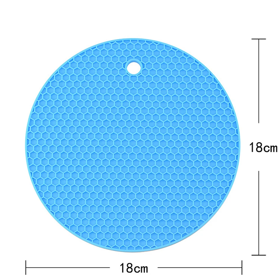 Creative Candy Honeycomb Silicone Placemat Pot Mat Non-slip Heat Resistant Pad Coaster Home Table Cup Plate heatproof Mat  (6)