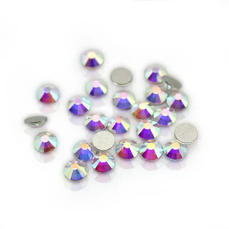Online Großhandel SS3 SS40 1440 14400 PCS PACKS Kristall AB 3D Nagel Kunst Dekoration strass kleber auf flatback Kleidung strass
