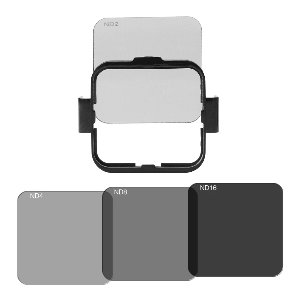 

Andoer Camera Lens Filter Protector Kit Set(ND2/ND4/ND8/ND16) for GoPro Hero4 Session with Filter Mounting Frame Holde