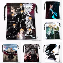 На заказ Getsuga Tenshou синие сумки на шнурке для хранения путешествий Мини сумка для плавания Пешие прогулки игрушечная сумка размер 18x22 см#0412-04-16