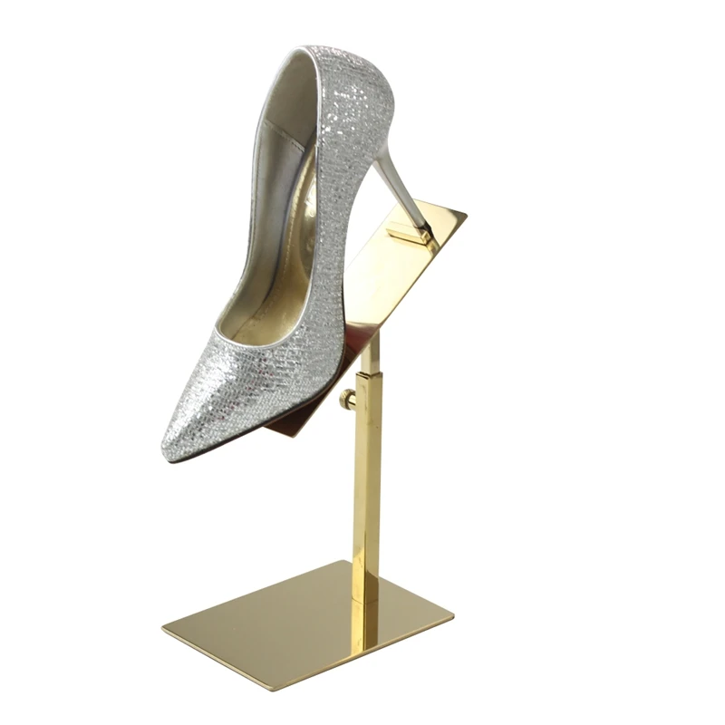 Polished Gold Metal Shoe Stand_2 (2)