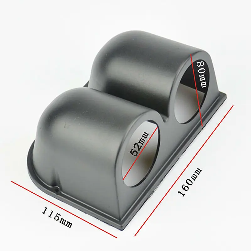 

2INCH 52MM Firm plastic Black 2 HOLES GAUGE PODS GAUGE HOLDERS Car GAUGE WATER TEMP GAUGE PODS FREE SHIPPING