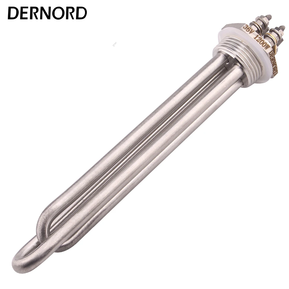 DC 36V 1200W Water Heating Element with 1INCH NPT Screw Immersion Tubular Heater supply by Wind Turbine Generator