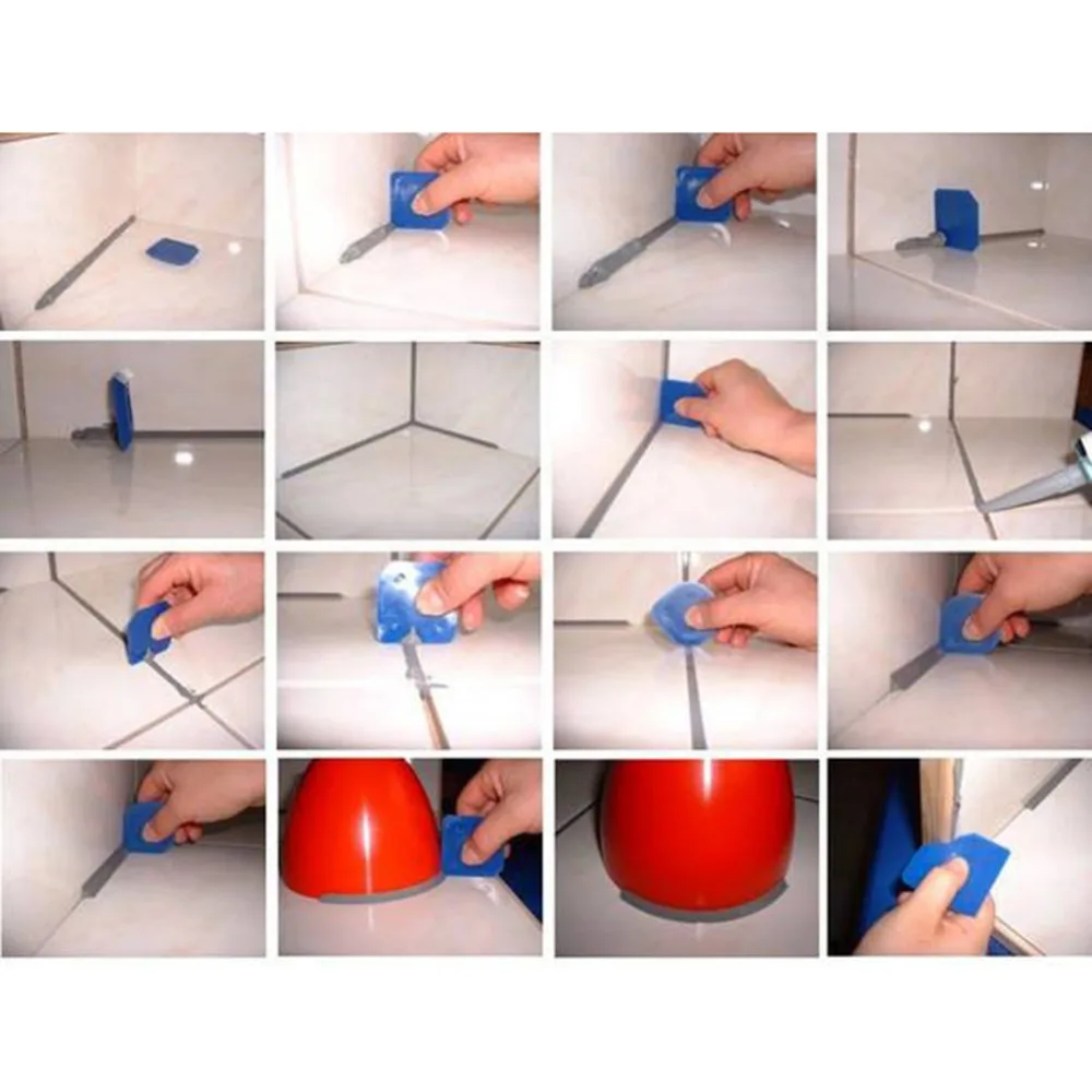 4 шт. синий набор инструментов для шпаклевки Шпаклевка герметик силиконовый скребок для затирки дома и набор инструментов для работы в саду ручные инструменты