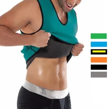 Горячие формы Мужчины само ТЕПЛО спортивный жилет неопрен резиновый жилет плотный Топ Мужчины утягивающая для похудения рубашка Талии Тренажер жилет для бега