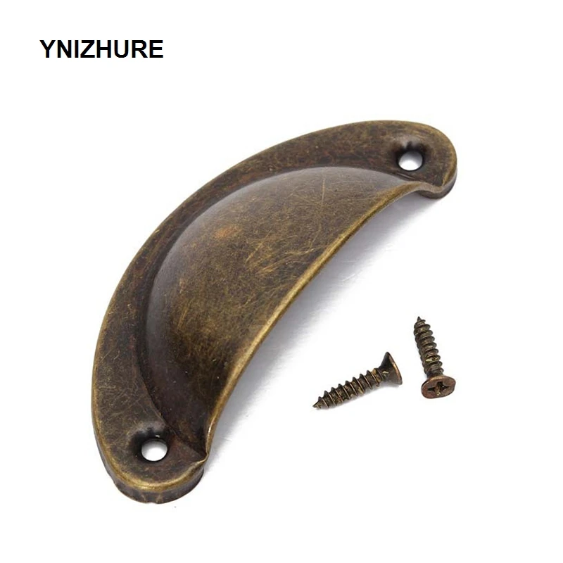 82mm-35mm-Solid-Brass-Iron-Antique-Shell-Cup-Drawer-Cupboard-Cabinet-Door-Pull-Handles-20PCS