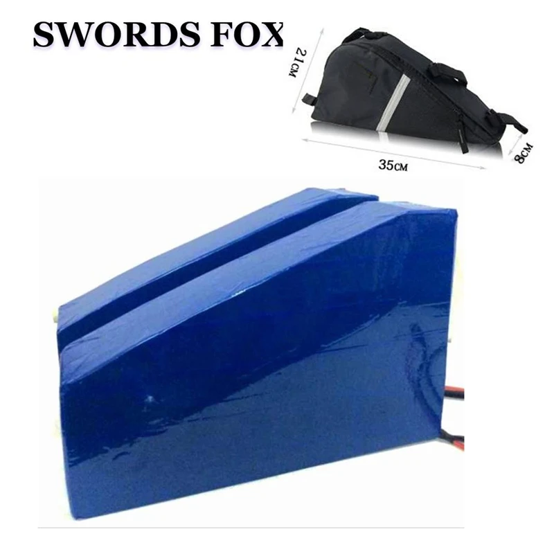 Литий-ионный аккумулятор SWORDS FOX 48 в 12 Ач треугольной формы для электровелосипеда +