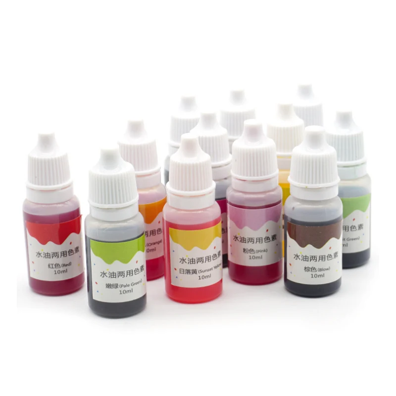 

10ml Handmade Soap Dye Pigments Safe and Non-toxic Base Color Liquid Pigment DIY Manual Soap Colorant Tool Kit 66CY