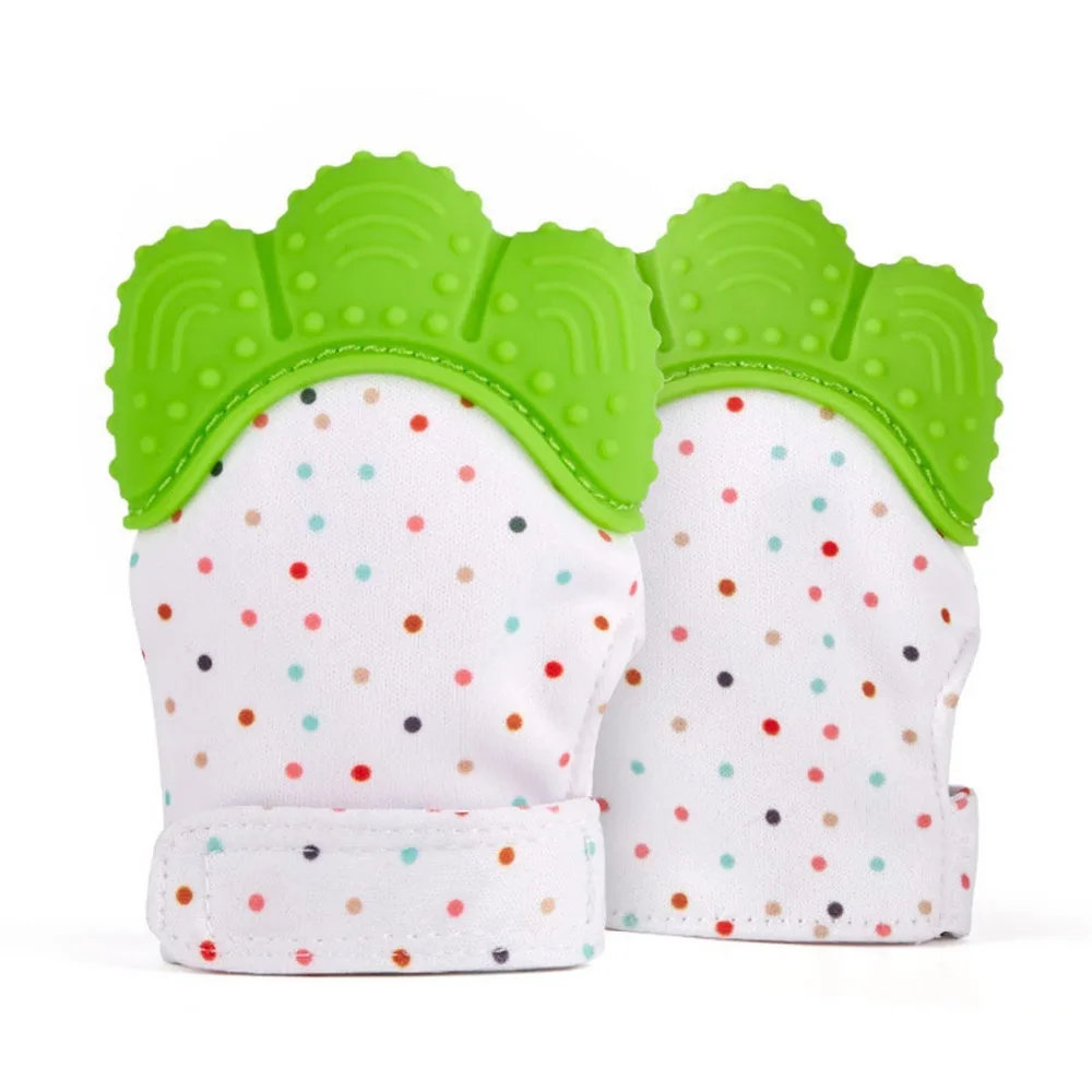 

Teething Glove Child Sucking Fingers Thumb Sound Silicone Baby Nursing Teether Pacifier Newborn Dental Care Durable