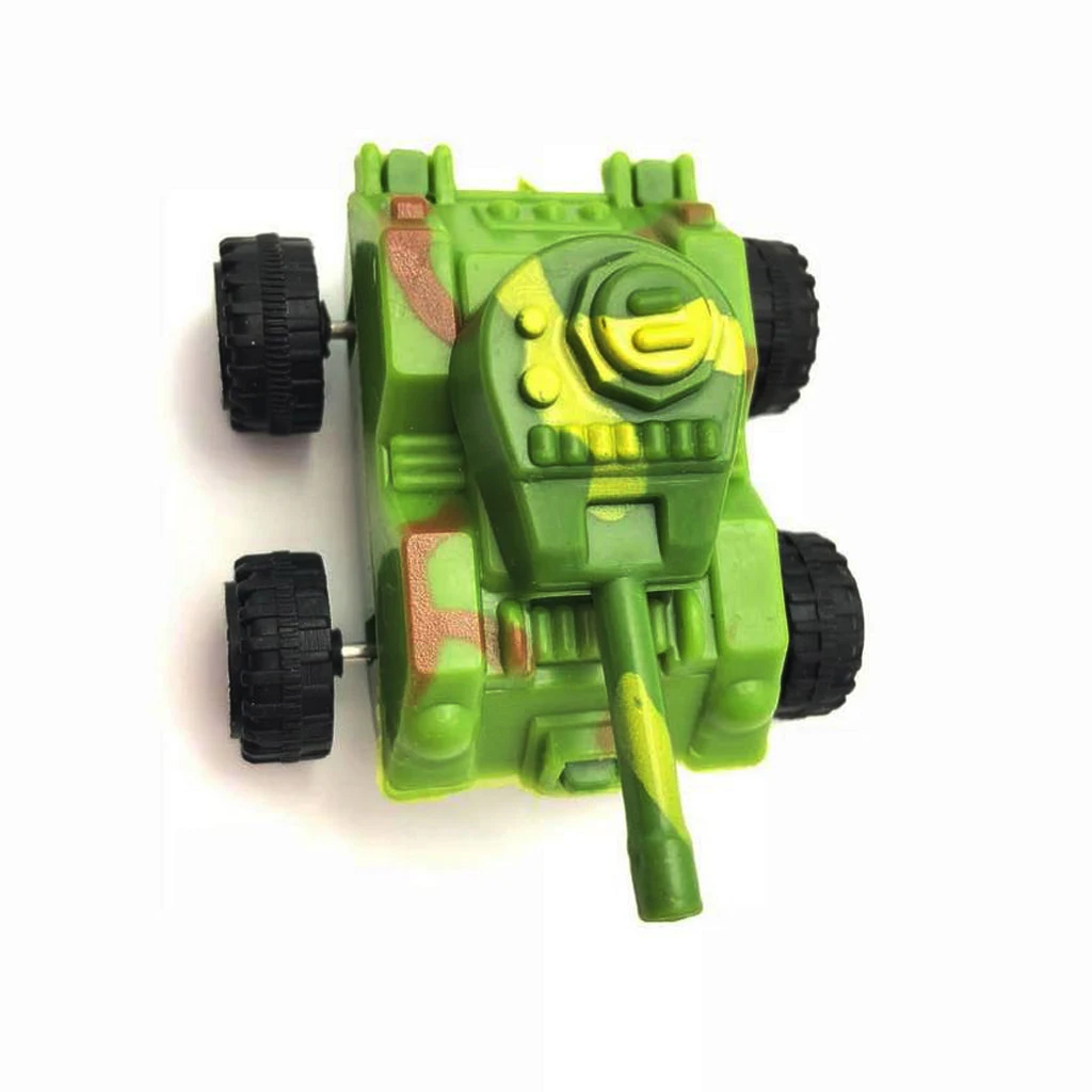 6pcs Pull Back Plastic Army Tank Model Vehicle Car Toys Soldiers Playset Accs Kids Hobbies Xmas Gifts