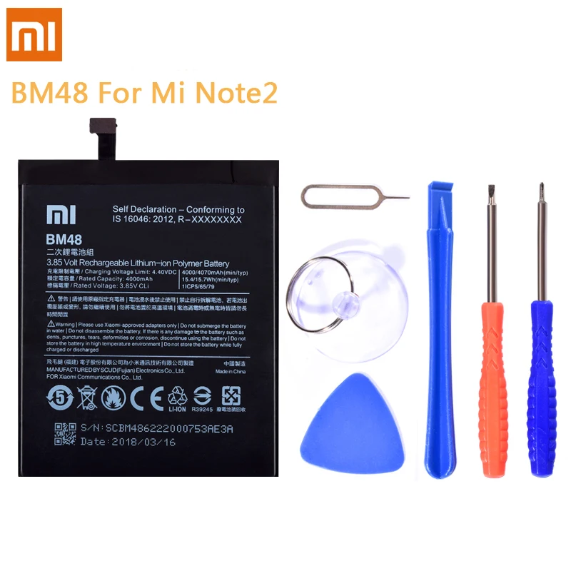 BM48 BM3A BM45 BM46 BN41 Батарея для Xiaomi mi Note 2 3 Red mi Note2 Note3 Note4 4X Замена литий-полимерный аккумулятор