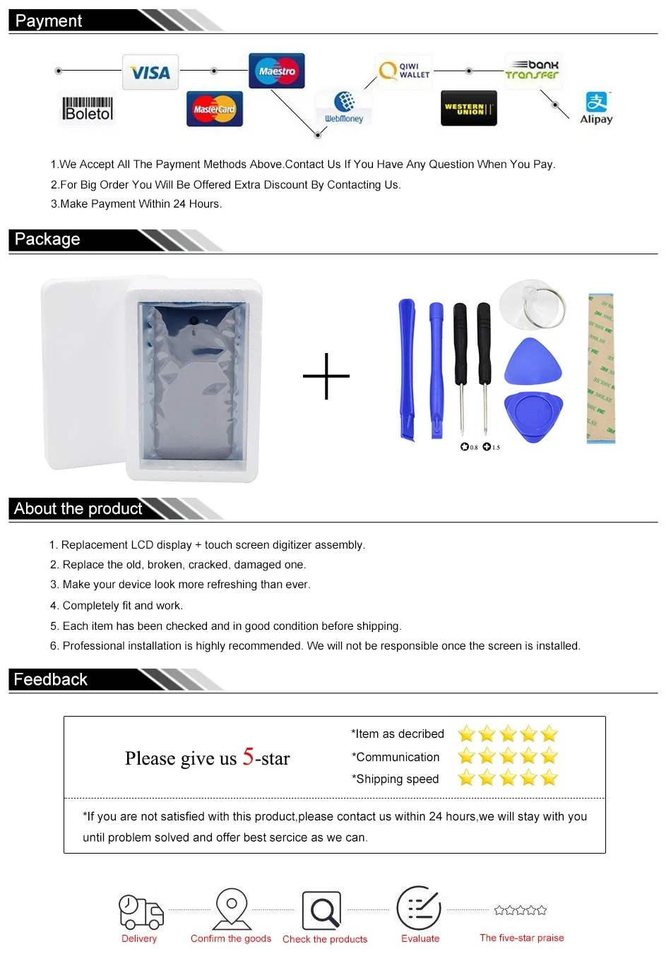 package + about the product 