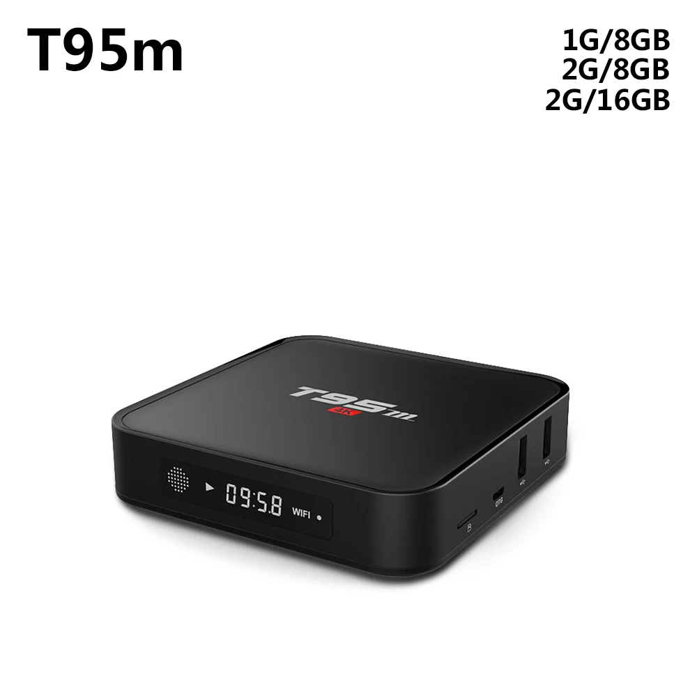 SZ T95M Cost effective Amlogic S905X 1GB 2GB 8GB google play store android tv box 4K