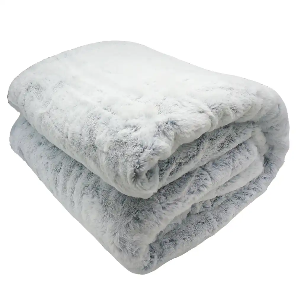 Luxury Bed Linens Fake Faux Rabbit Fur Blankets For Beds Single Double Bed Mink Throw Winter Blankets Blankets AliExpress
