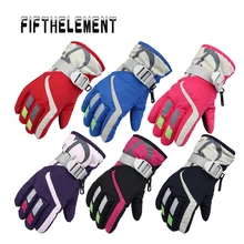 Водонепроницаемый лыжный Прихватки для мангала Для детей Зимние теплые Перчатки катания на лыжах Зимние Спортивные варежки Лыжная сноуборд Cyling Обувь для мальчиков/Обувь для девочек