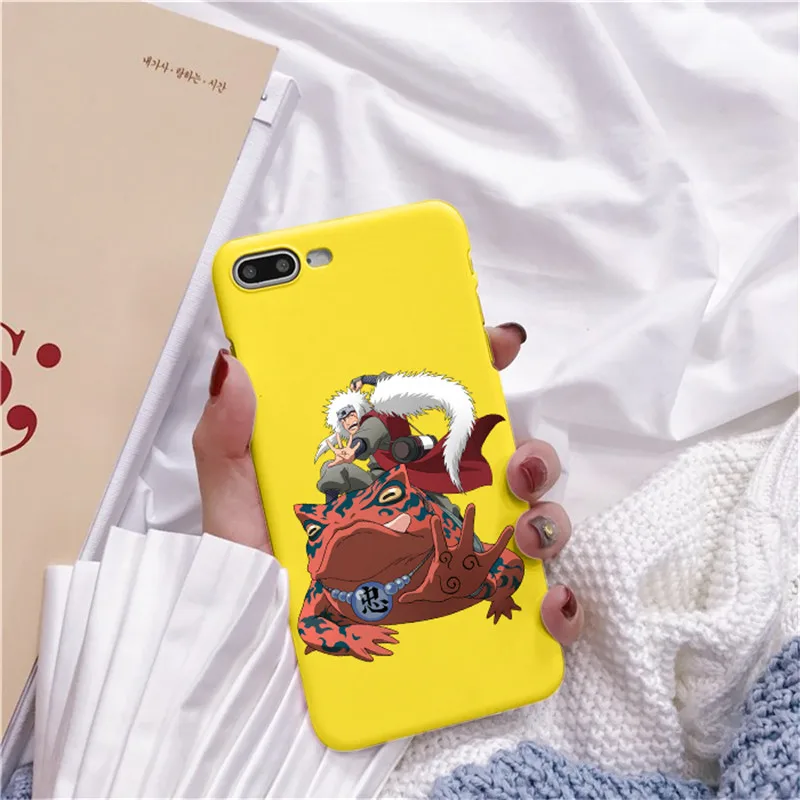 Moda alvio Caso Аниме Наруто для iPhone 7 8 X XR Plus 6 6 s Plus Capa TPU Macio Dos Desenhos Animados Caso de Telefone Coque - Цвет: TPU