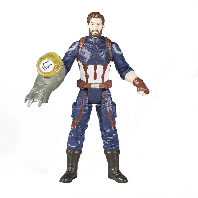 

Marvel Avengers Infinity War Captain America Figure with Infinity Stone Figurine Toy Brinquedos Figurals Collection Model Gift