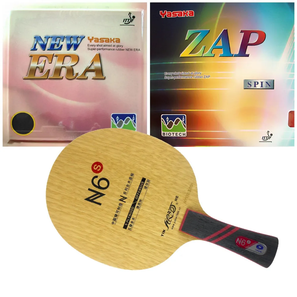 Pro Table Tennis Combo Racket Galaxy YINHE N6s with Yasaka ZAP Spin NO