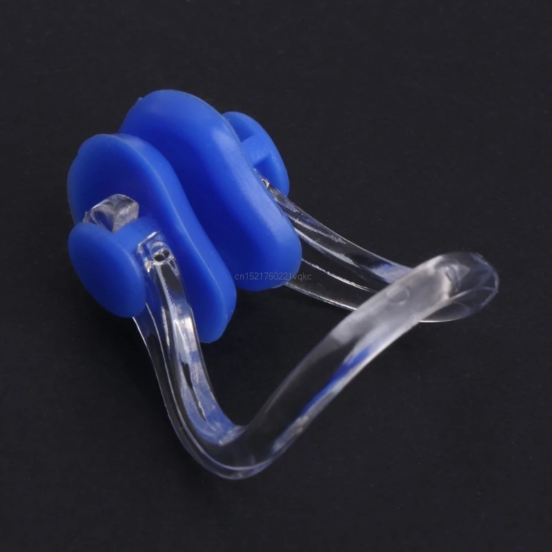 1 Pc Men Women Clear Blue PVC Silicone Swim Swimming Nose Clip AD